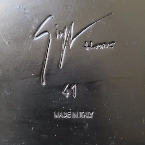 Men's Giuseppe Zanotti Nubuck Mid-Calf Moto Boots Size 41 - Picture 8 of 8